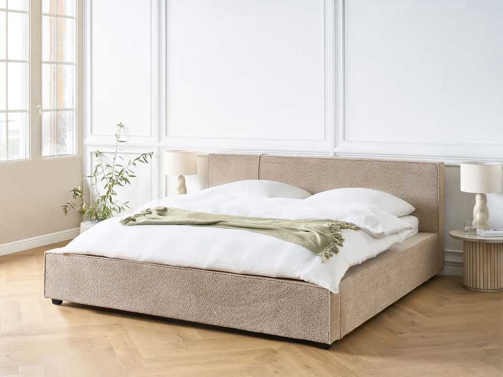 Beliani Lova Boucle MIRANDE 180 x 200 cm smėlio spalvos
