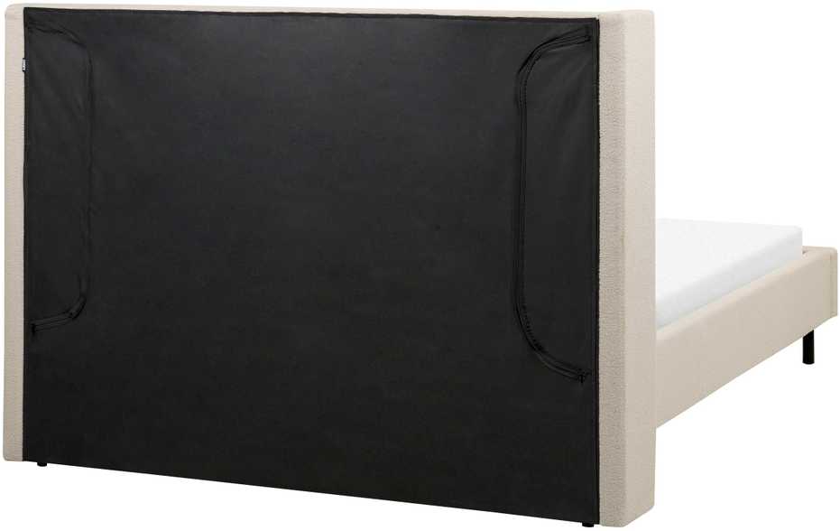 Beliani Lova Boucle VILLETTE 140 x 200 cm Smėlio spalvos