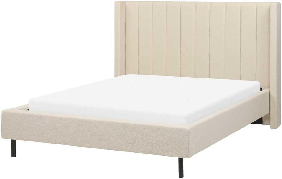 Beliani Lova Boucle VILLETTE 140 x 200 cm Smėlio spalvos