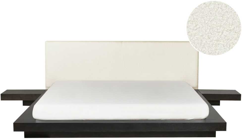 Beliani Lova Boucle ZEN 180 x 200 cm tamsaus uosio spalvos