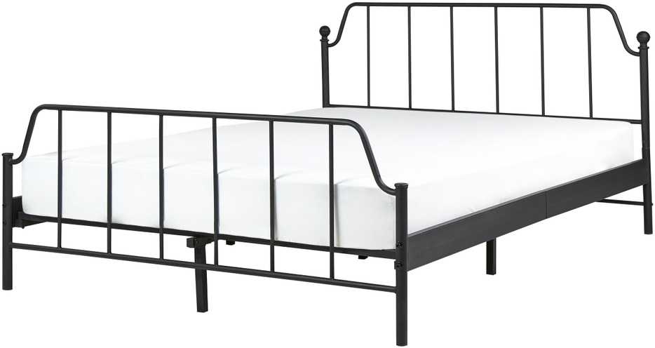 Beliani Metalinė lova MAURESSAC 140 x 200 cm Juoda