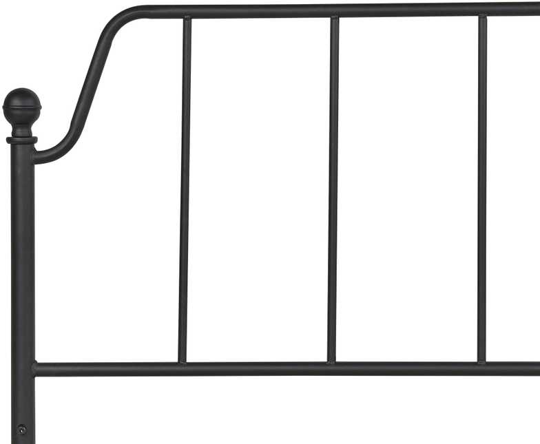 Beliani Metalinė lova MAURESSAC 140 x 200 cm Juoda