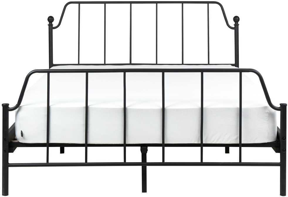 Beliani Metalinė lova MAURESSAC 140 x 200 cm Juoda