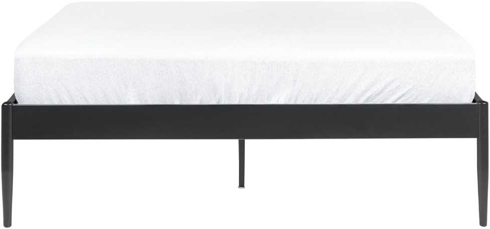 Beliani Metalinė lova VAURS 140 x 200 cm, juoda