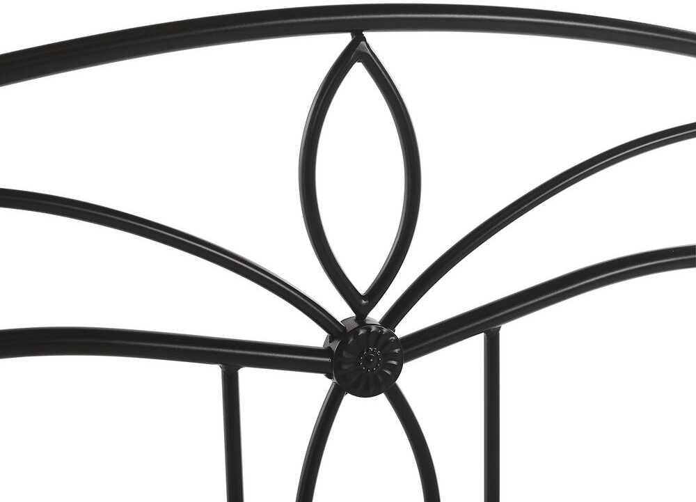 Beliani Metalinė lova ANTLIA 140 x 200 cm, juoda