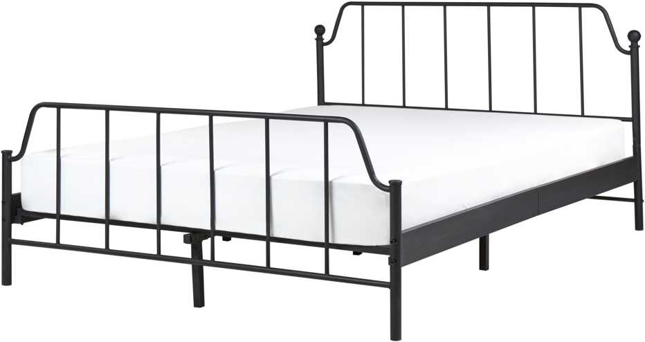 Beliani Metalinė lova MAURESSAC 140 x 200 cm Juoda