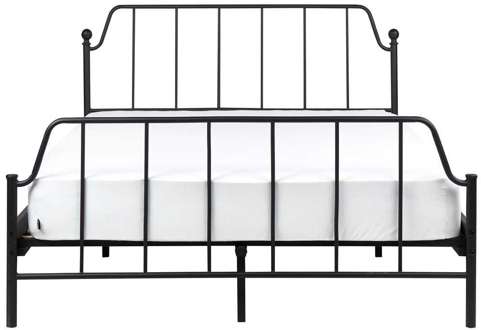 Beliani Metalinė lova MAURESSAC 140 x 200 cm Juoda