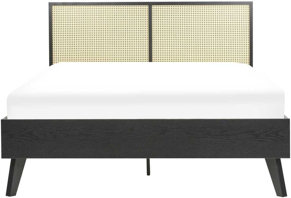 Beliani Rotango lova MONPAZIER 140 x 200 cm juoda