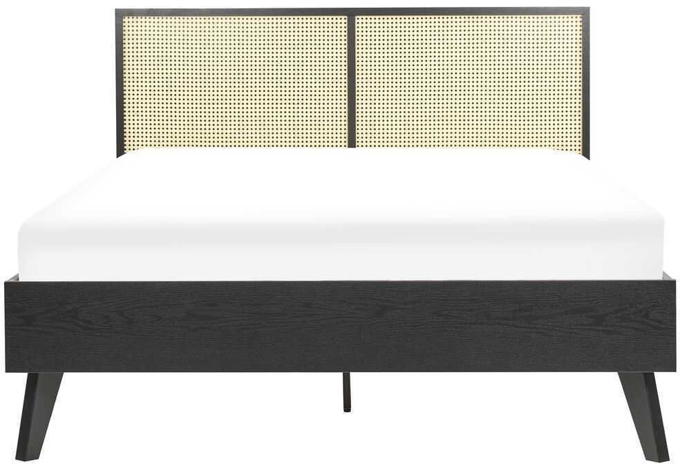 Beliani Rotango lova MONPAZIER 140 x 200 cm juoda