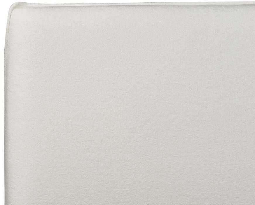 Beliani Lova su patalynės dėže LAVAUR Boucle kreminė 160 x 200 cm