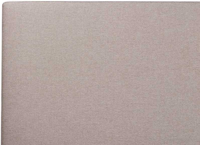 Beliani Lova su patalynės dėže CASTELNAVET smėlio pilkumo spalvos 160 x 200 cm