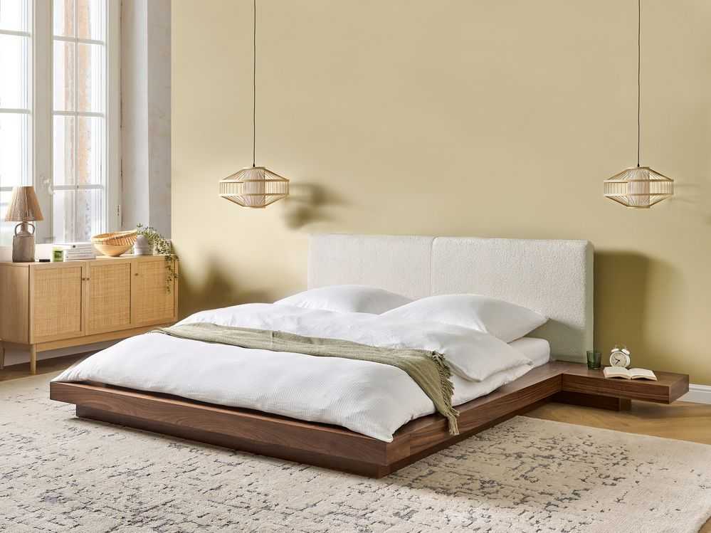 Beliani Lova Boucle ZEN 160 x 200 cm, uosio ruda