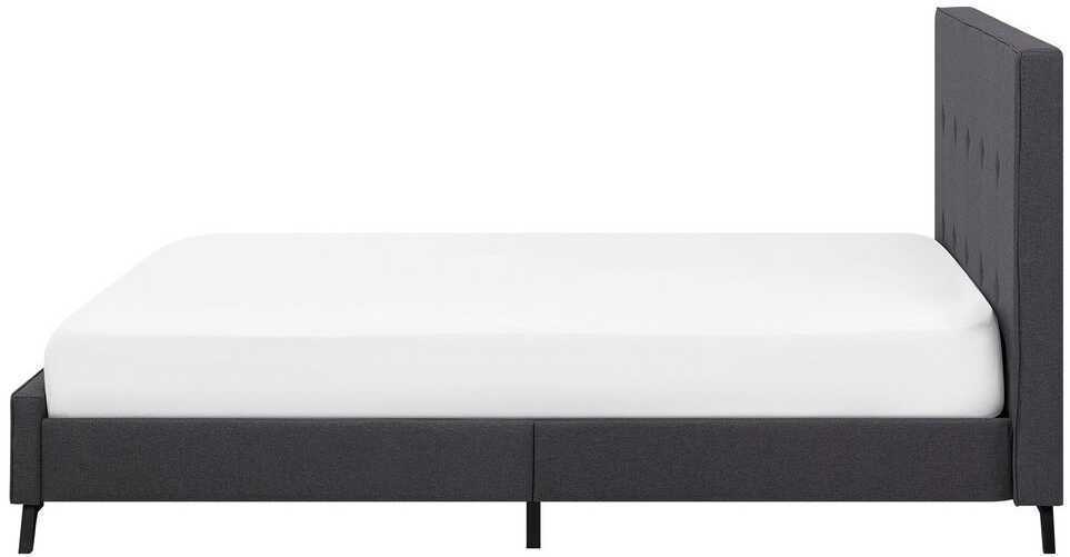 Beliani Lova AMBASSADOR 160 x 200 cm tamsiai pilka