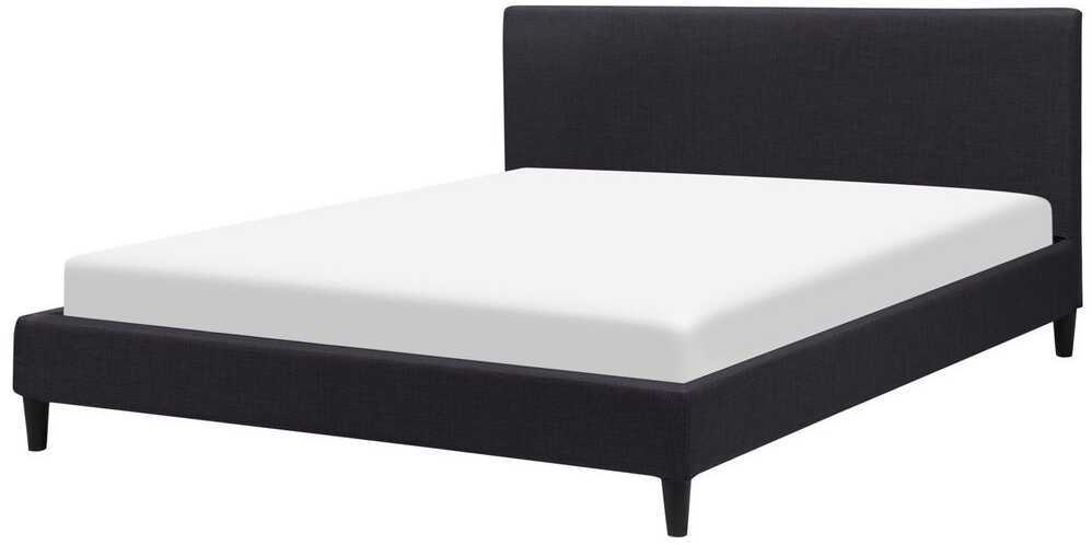 Beliani LED lova FITOU 160 x 200 cm juoda