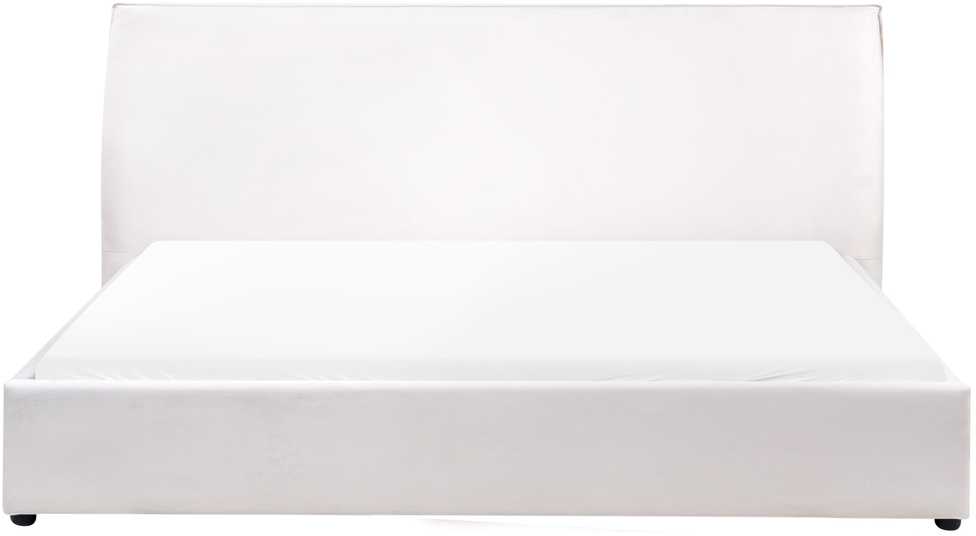 Beliani Dviejų vietų lova LAVAUR 180 x 200 cm balta