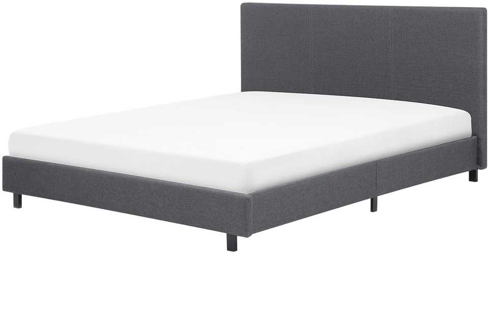Beliani Vandens lova ALBI 160 x 200 cm pilka
