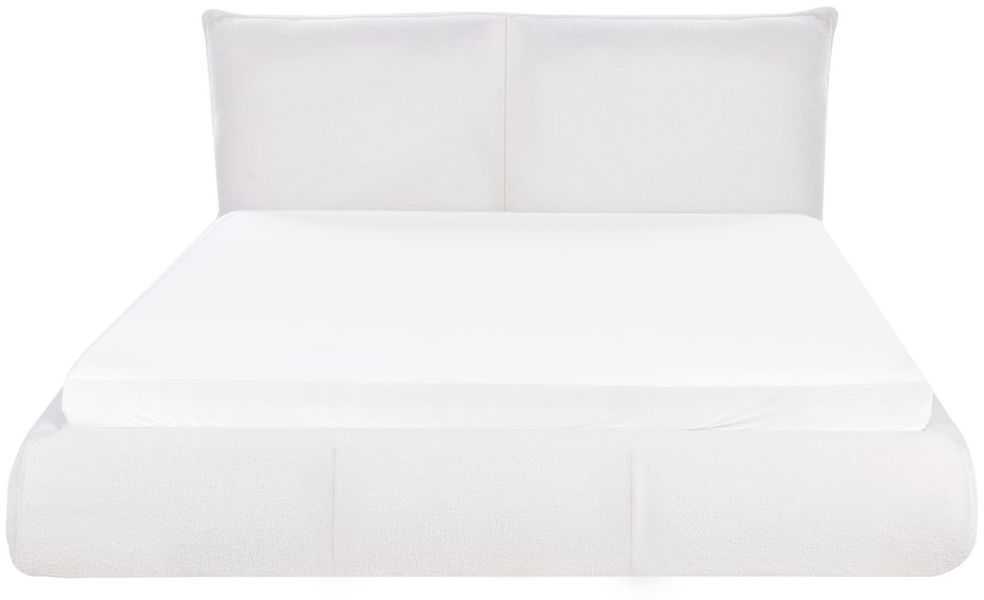 Beliani Vandens lova Boucle VINAY 160 x 200 cm Balta
