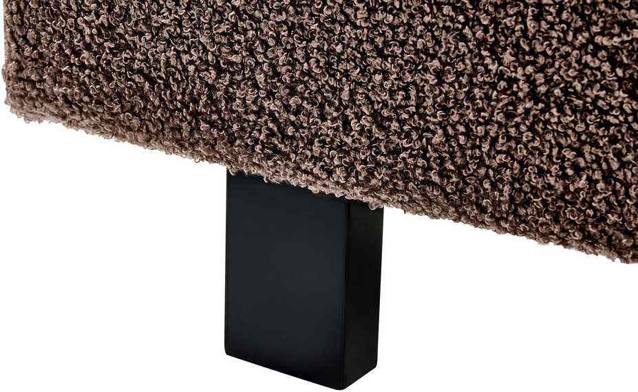 Beliani Vandeninė lova Boucle ALBI 180 x 200 cm, ruda