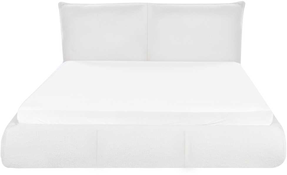 Beliani Vandens lova Boucle VINAY 160 x 200 cm Balta