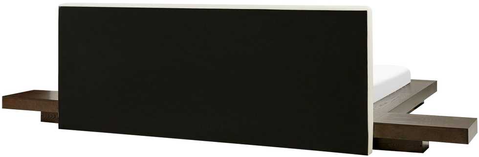 Beliani Vandeninė lova iš dirbtinės odos ZEN 180 x 200 cm tamsaus uosio spalvos