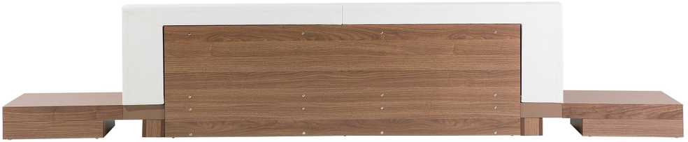 Beliani Vandens lova iš dirbtinės odos ZEN 180 x 200 cm, uosio ruda