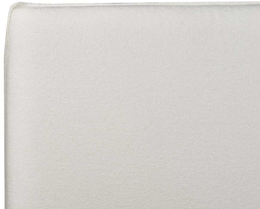 Beliani Lova su patalynės dėže LAVAUR Boucle kreminė 160 x 200 cm