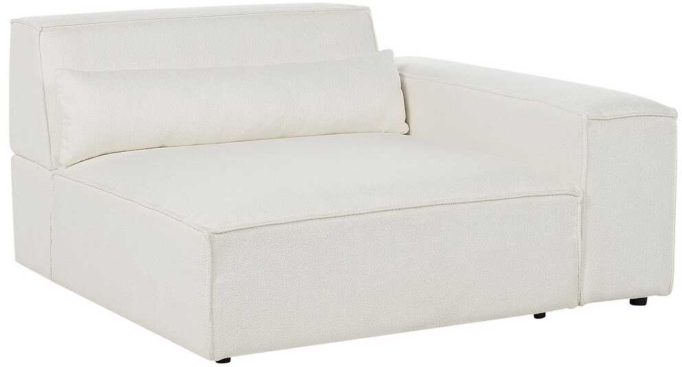 Sofa Beliani Kampinis modulis HELLNAR kairinis, kreminės spalvos „Bouclé“
