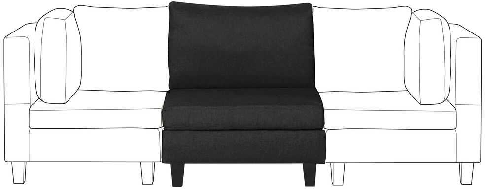 Sofa Beliani Vieno asmens modulis FEVIK juodas