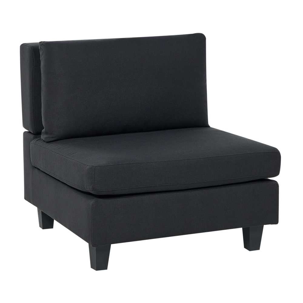 Sofa Beliani Vienvietis modulis UNSTAD juodas