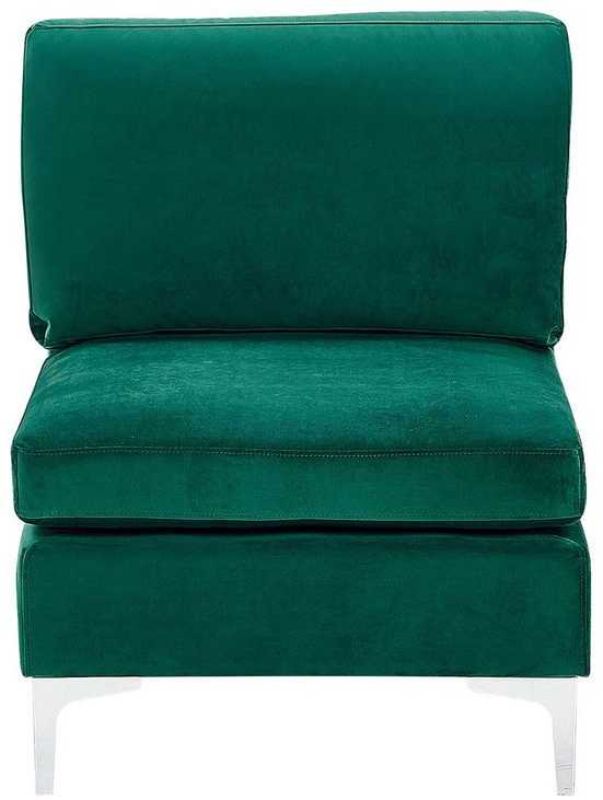 Sofa Beliani 1 vietos modulis EVJA žalias veliūras