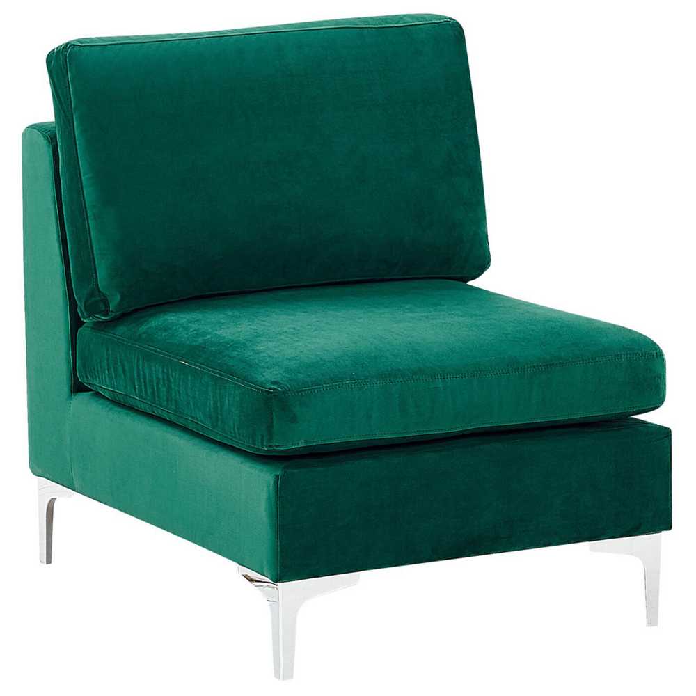 Sofa Beliani 1 vietos modulis EVJA žalias veliūras