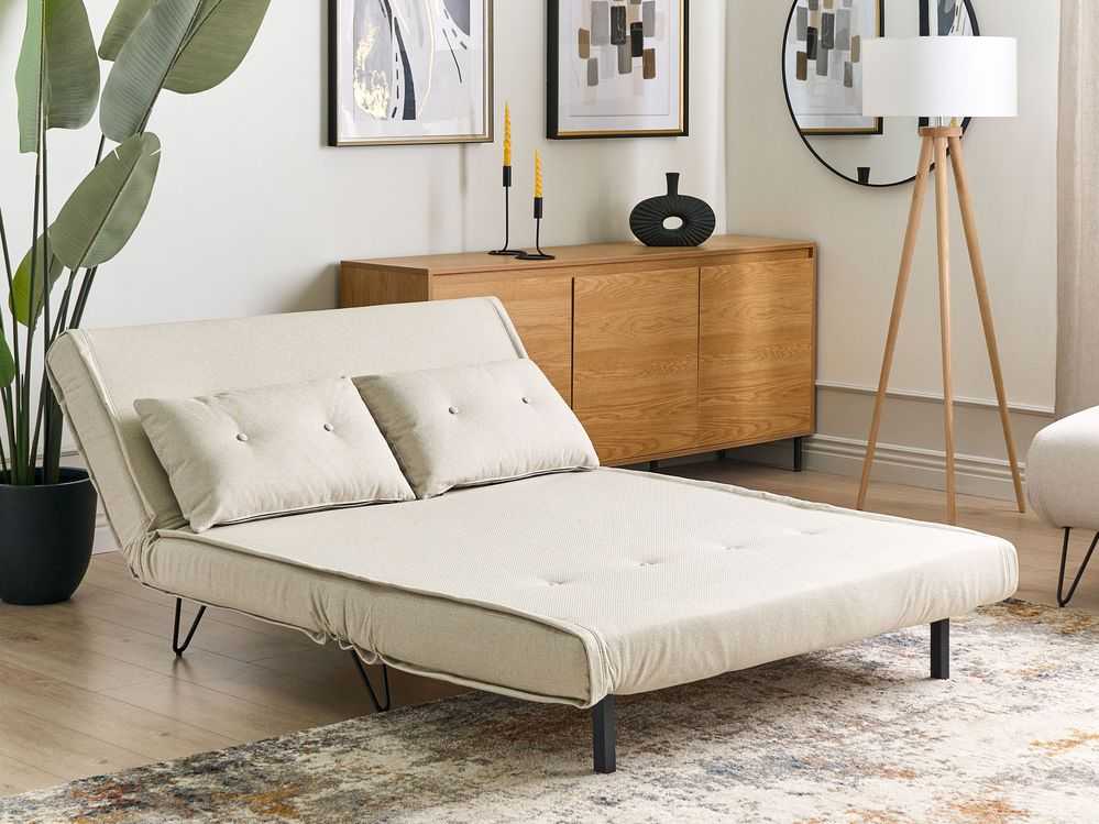 Sofa Beliani 3 vietų poilsio komplektas VESTFOLD, šviesiai smėlio spalvos