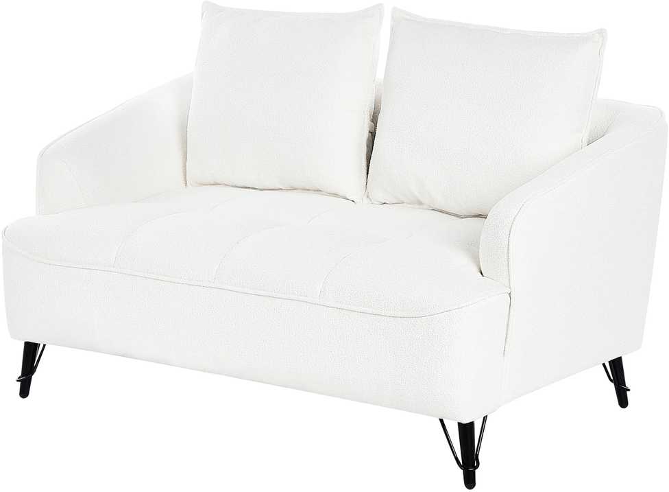Sofa Beliani 5 vietų svetainės baldų komplektas HOBRO Boucle baltas