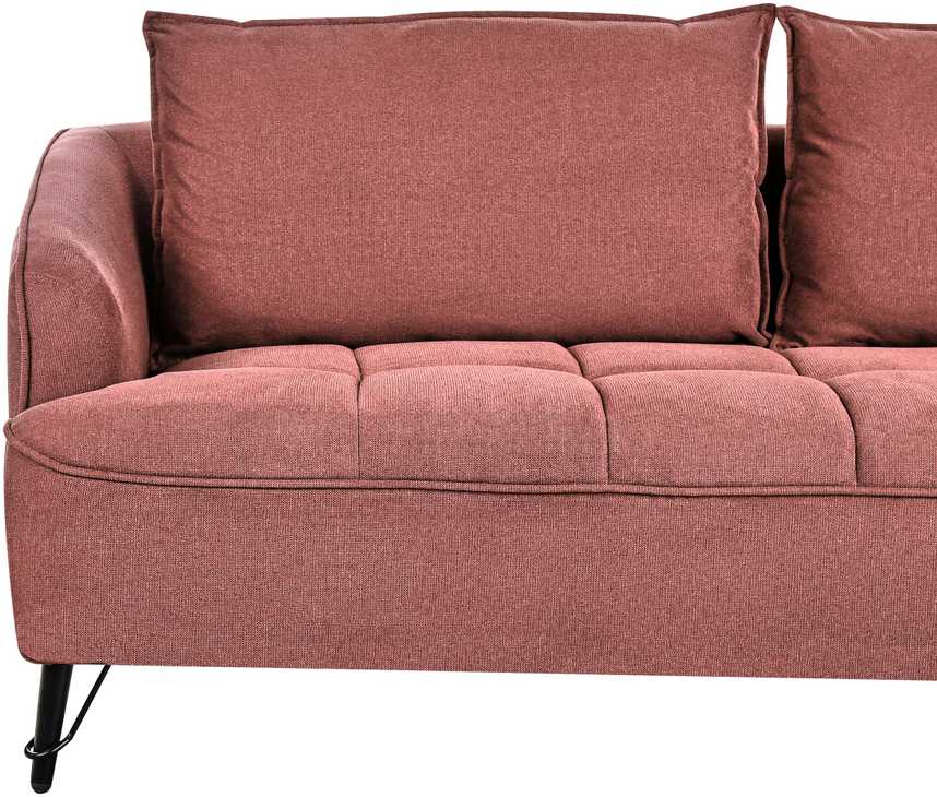 Sofa Beliani 5 vietų minkštų baldų komplektas HOBRO bordo spalvos