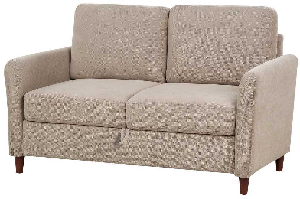 Sofa Beliani 5 vietų svetainės baldų komplektas MARE smėlio spalvos su daiktadėže