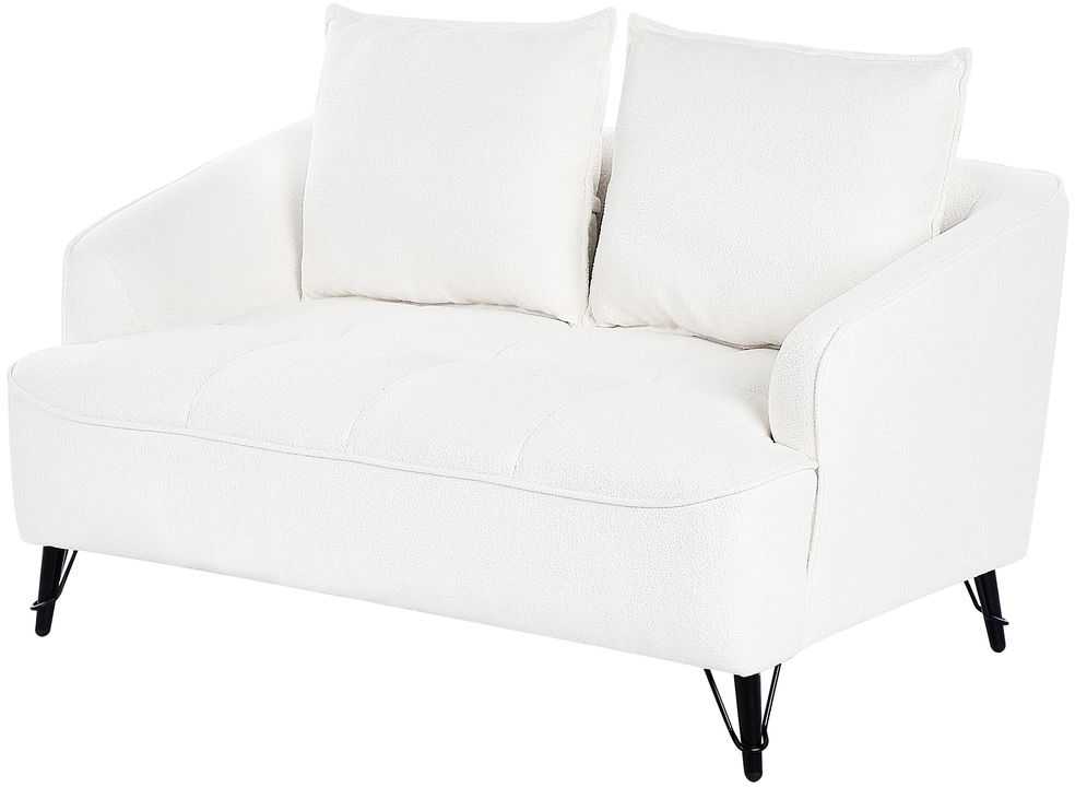 Sofa Beliani 5 vietų svetainės baldų komplektas HOBRO Boucle baltas