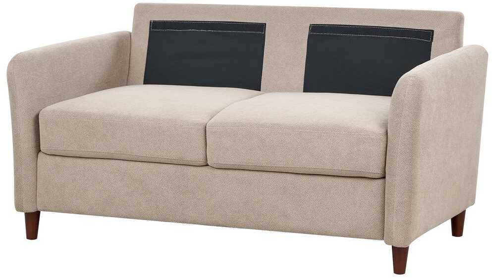 Sofa Beliani 5 vietų svetainės baldų komplektas MARE smėlio spalvos su daiktadėže