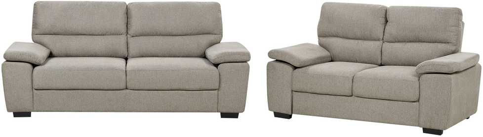 Sofa Beliani 5 vietų poilsio komplektas VOGAR šviesiai rudas