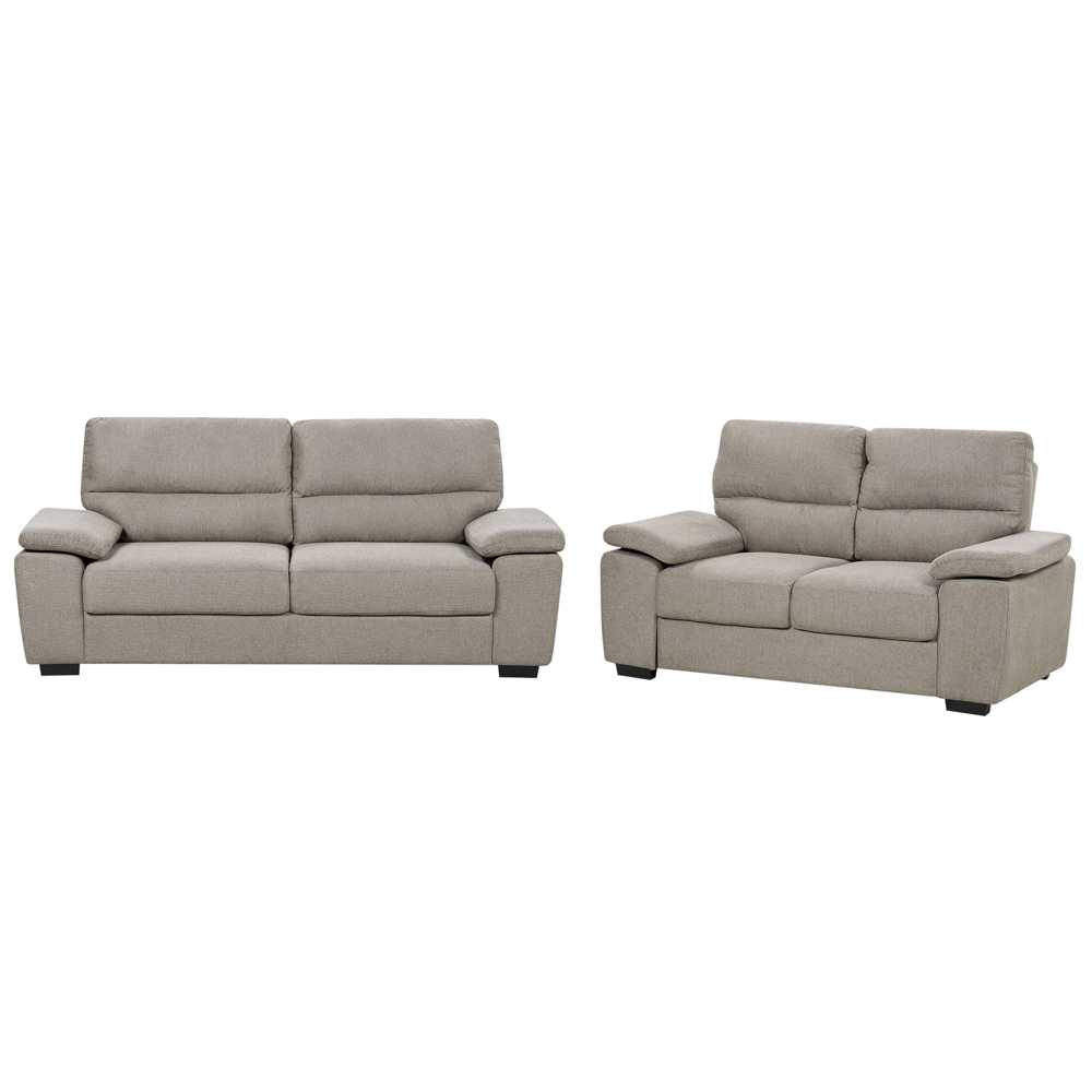 Sofa Beliani 5 vietų poilsio komplektas VOGAR šviesiai rudas