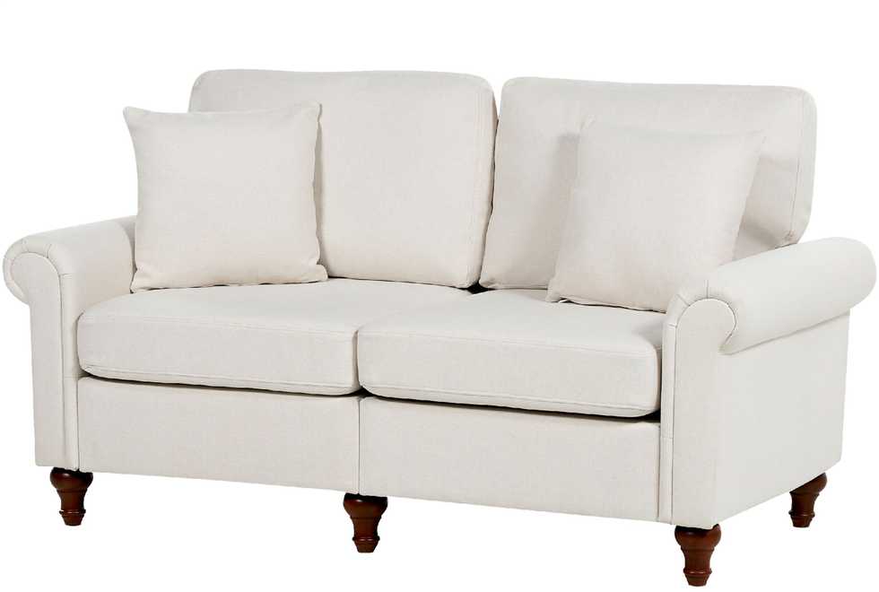 Sofa Beliani 5 vietų poilsio komplektas GINNERUP, šviesiai smėlio spalvos