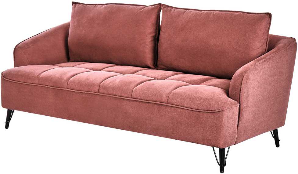 Sofa Beliani 5 vietų minkštų baldų komplektas HOBRO bordo spalvos