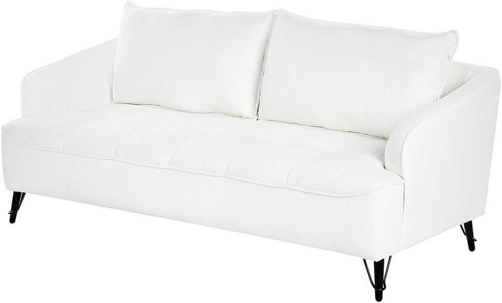 Sofa Beliani 5 vietų svetainės baldų komplektas HOBRO Boucle baltas