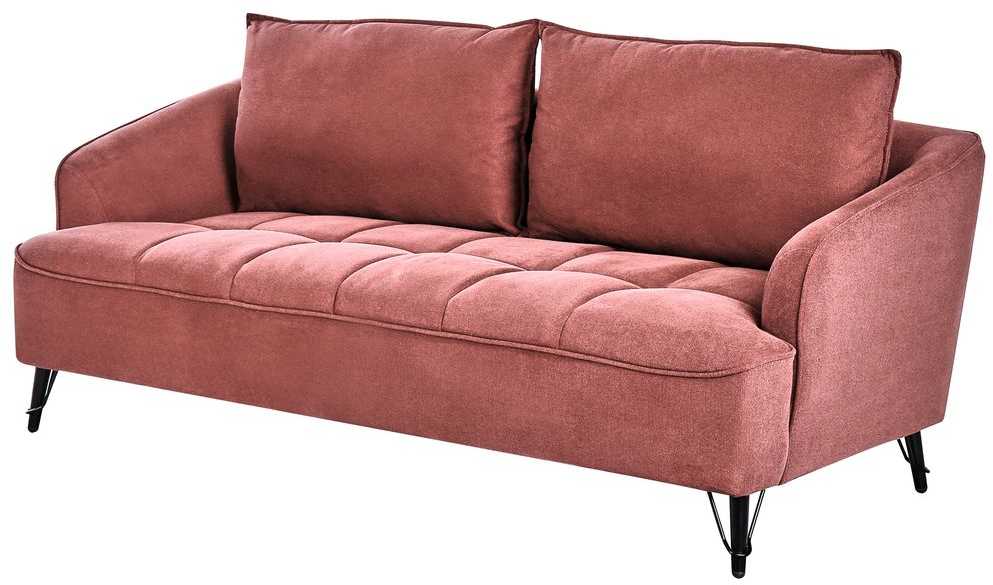 Sofa Beliani 5 vietų minkštų baldų komplektas HOBRO bordo spalvos