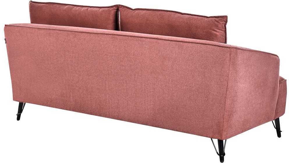 Sofa Beliani 5 vietų minkštų baldų komplektas HOBRO bordo spalvos