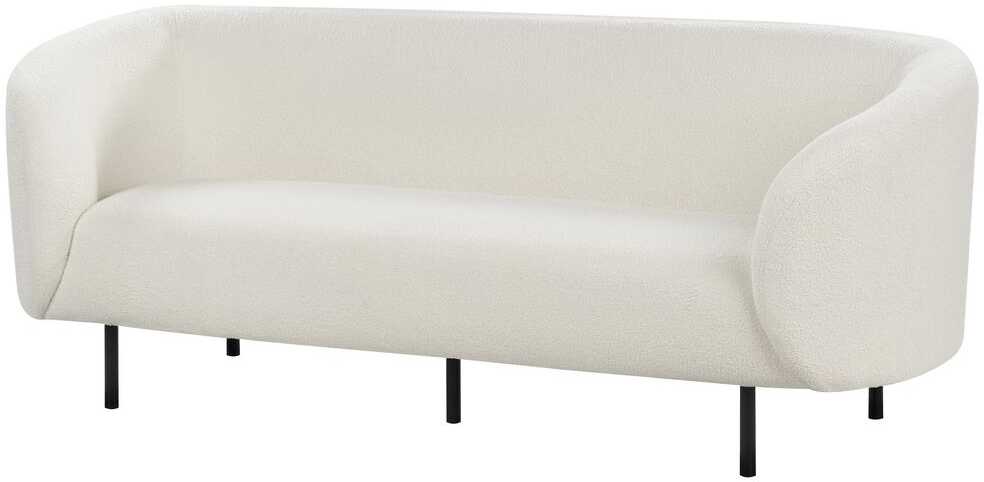 Sofa Beliani LOEN Boucle 6 asmenų svetainės baldų komplektas, baltas