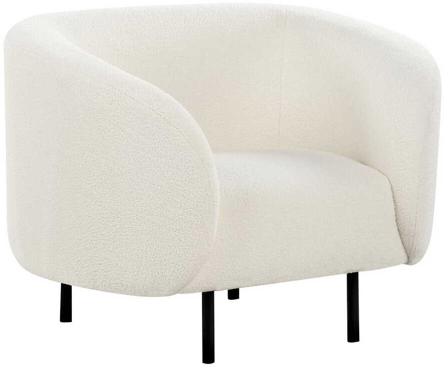 Sofa Beliani LOEN Boucle 6 asmenų svetainės baldų komplektas, baltas