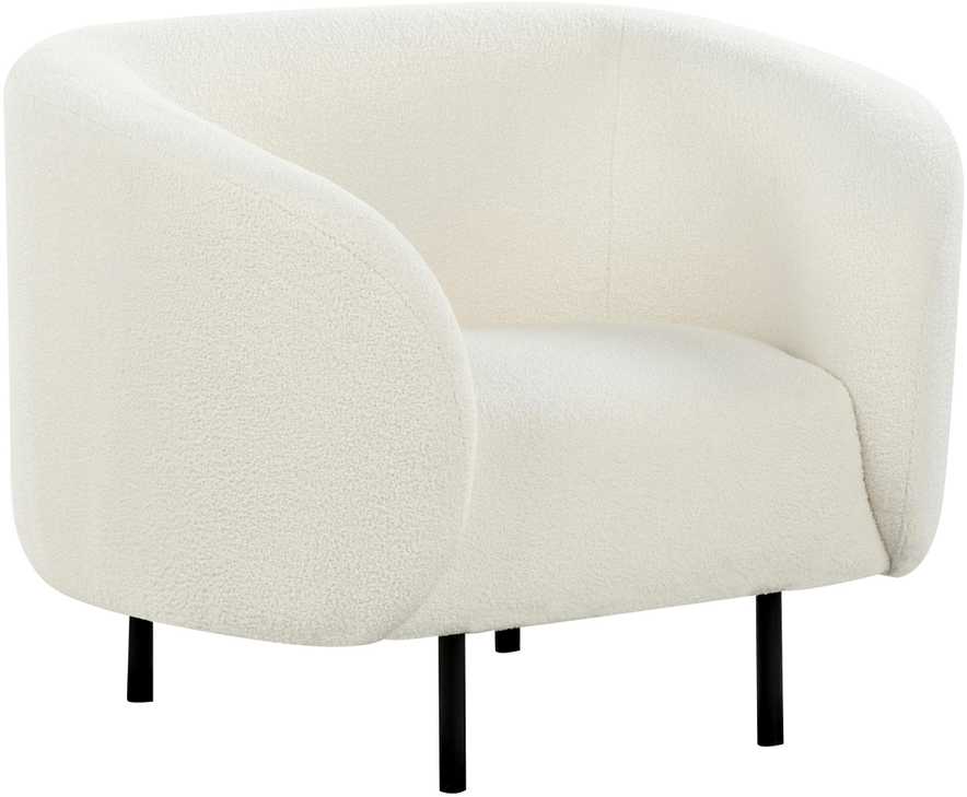 Sofa Beliani LOEN Boucle 6 asmenų svetainės baldų komplektas, baltas
