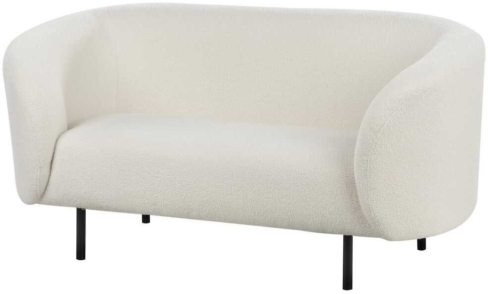 Sofa Beliani LOEN Boucle 6 asmenų svetainės baldų komplektas, baltas