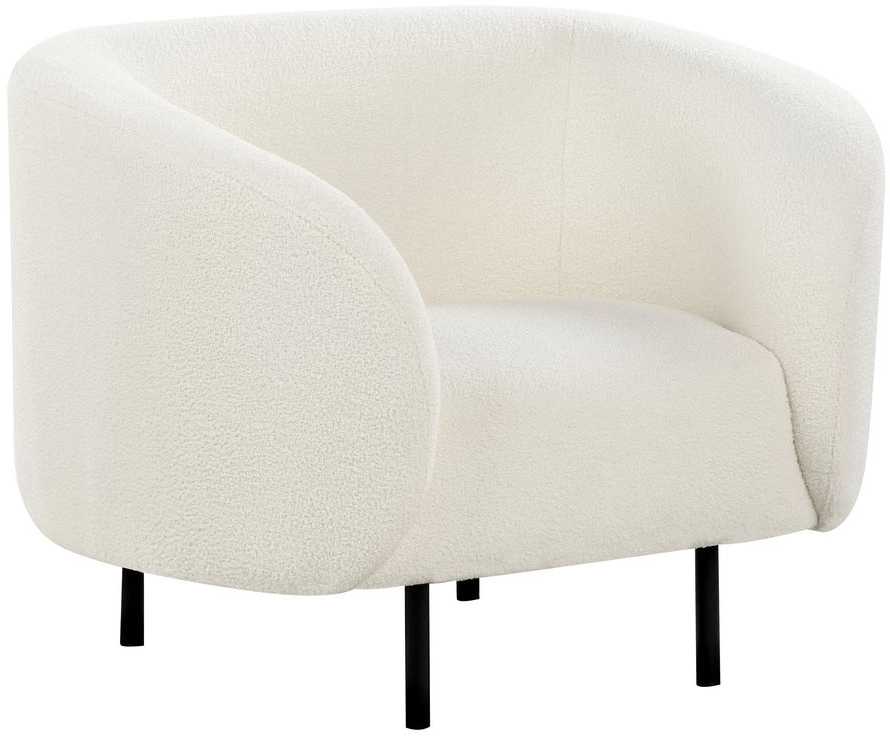 Sofa Beliani LOEN Boucle 6 asmenų svetainės baldų komplektas, baltas