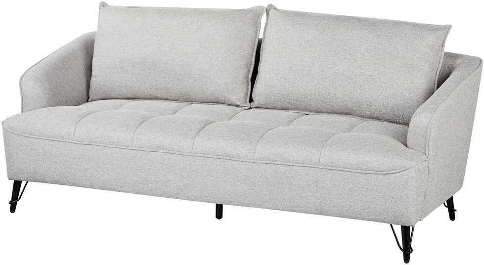 Sofa Beliani 5 vietų svetainės baldų komplektas HOBRO šviesiai pilkas